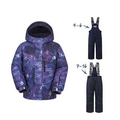 Fanny Girls Snowsuit - Slate