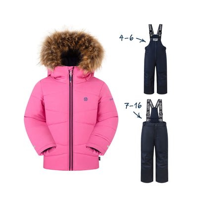 Izzy Girls Snowsuit - Pinky