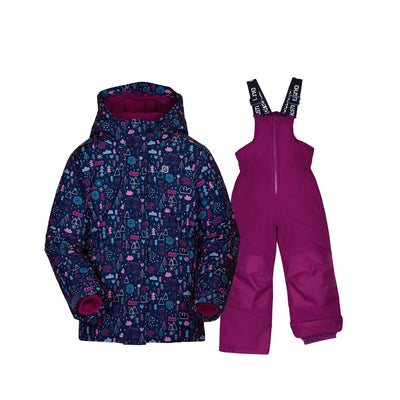 Kara Girls Snowsuit - Midnight