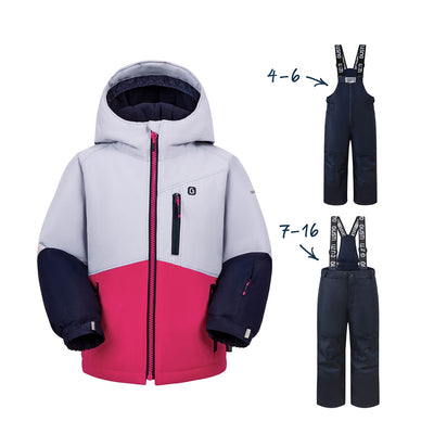 Lauren Girls Snowsuit - Haze