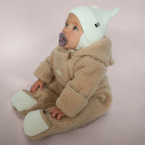 Sawyer Unisex Baby One-Piece Suit - Caramel