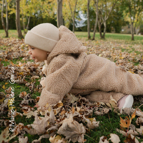 Sawyer Unisex Baby One-Piece Suit - Caramel