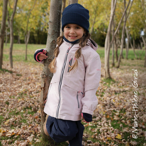 Viola Girls 3 in 1 Jacket - Dusty Pink