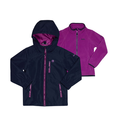 Viola Girls 3 in 1 Jacket - Midnight